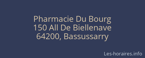 Pharmacie Du Bourg