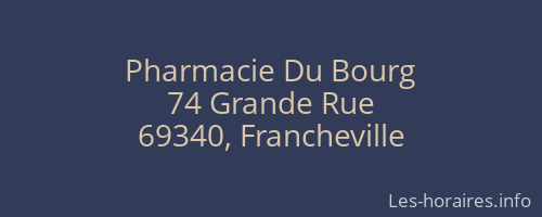 Pharmacie Du Bourg