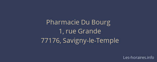 Pharmacie Du Bourg