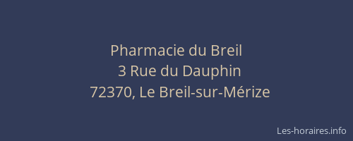 Pharmacie du Breil