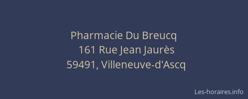 Pharmacie Du Breucq
