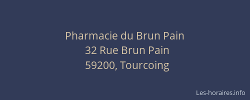 Pharmacie du Brun Pain