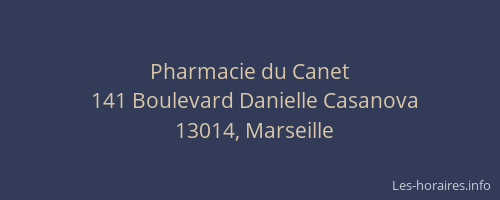 Pharmacie du Canet