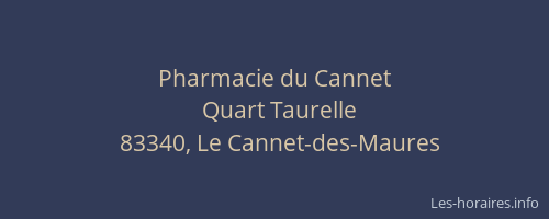 Pharmacie du Cannet