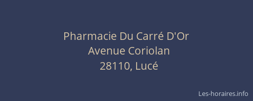 Pharmacie Du Carré D'Or