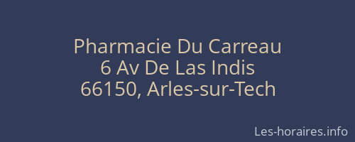 Pharmacie Du Carreau