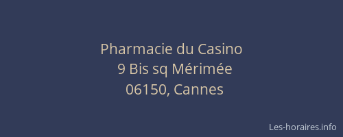 Pharmacie du Casino