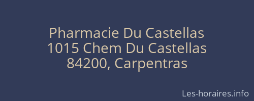 Pharmacie Du Castellas