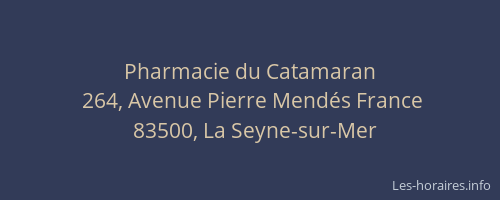 Pharmacie du Catamaran