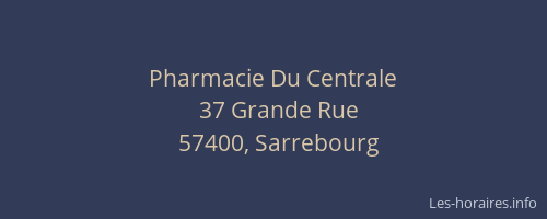 Pharmacie Du Centrale