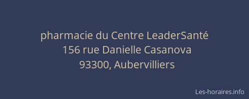 pharmacie du Centre LeaderSanté