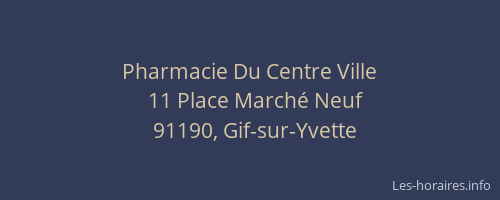 Pharmacie Du Centre Ville