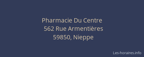 Pharmacie Du Centre