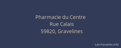 Pharmacie du Centre