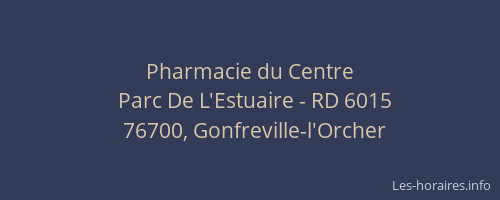 Pharmacie du Centre