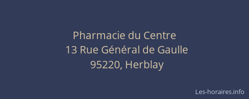Pharmacie du Centre