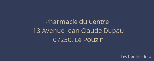 Pharmacie du Centre