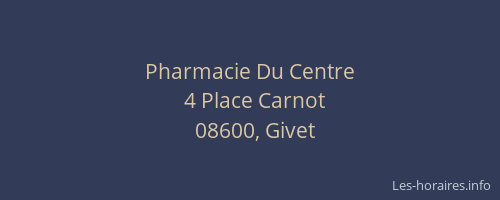 Pharmacie Du Centre