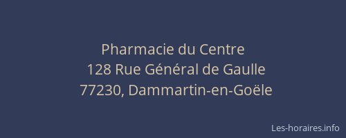Pharmacie du Centre