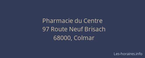Pharmacie du Centre