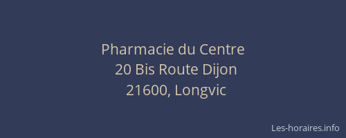 Pharmacie du Centre