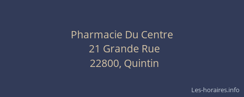 Pharmacie Du Centre