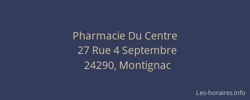 Pharmacie Du Centre
