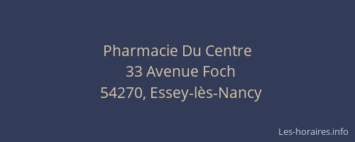 Pharmacie Du Centre