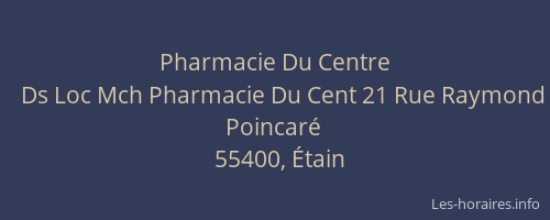 Pharmacie Du Centre