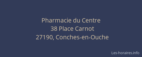 Pharmacie du Centre