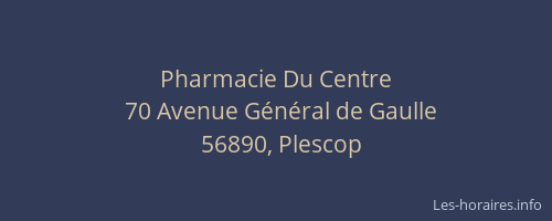 Pharmacie Du Centre