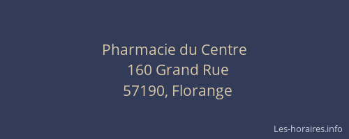 Pharmacie du Centre