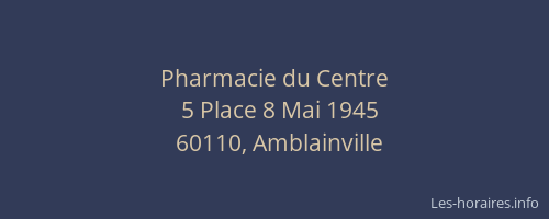 Pharmacie du Centre