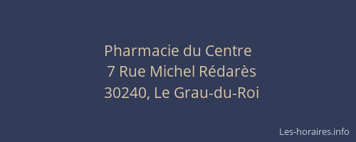 Pharmacie du Centre
