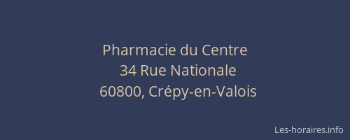 Pharmacie du Centre