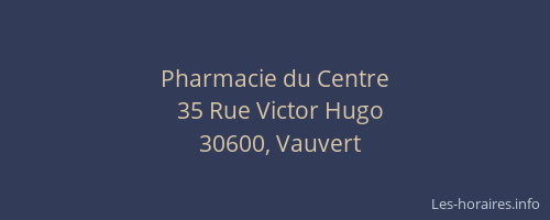 Pharmacie du Centre