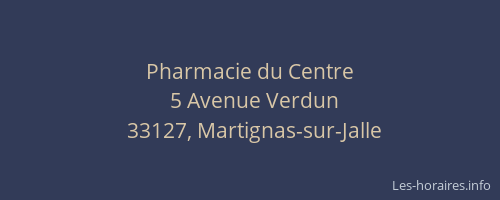 Pharmacie du Centre
