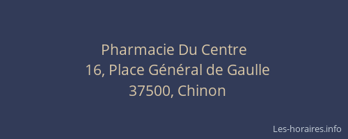 Pharmacie Du Centre