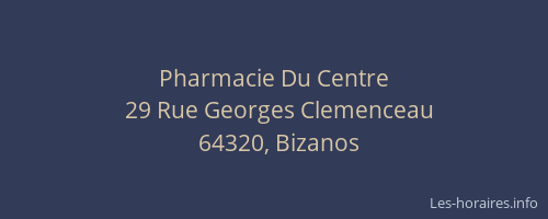 Pharmacie Du Centre