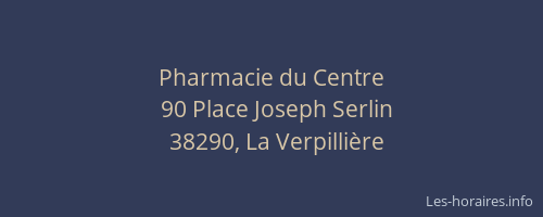 Pharmacie du Centre