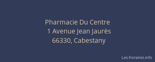 Pharmacie Du Centre