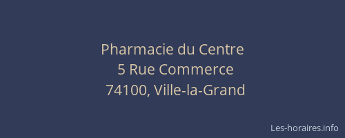 Pharmacie du Centre