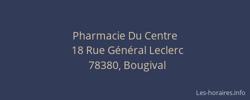 Pharmacie Du Centre