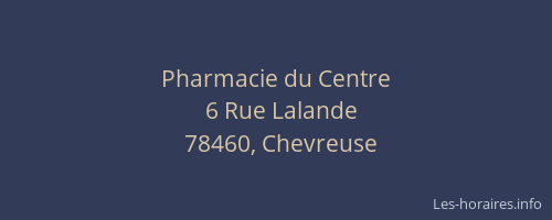 Pharmacie du Centre