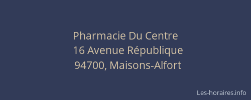 Pharmacie Du Centre