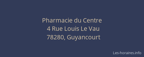 Pharmacie du Centre