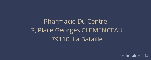 Pharmacie Du Centre