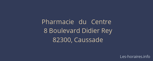 Pharmacie   du   Centre