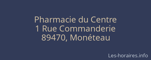 Pharmacie du Centre