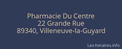 Pharmacie Du Centre